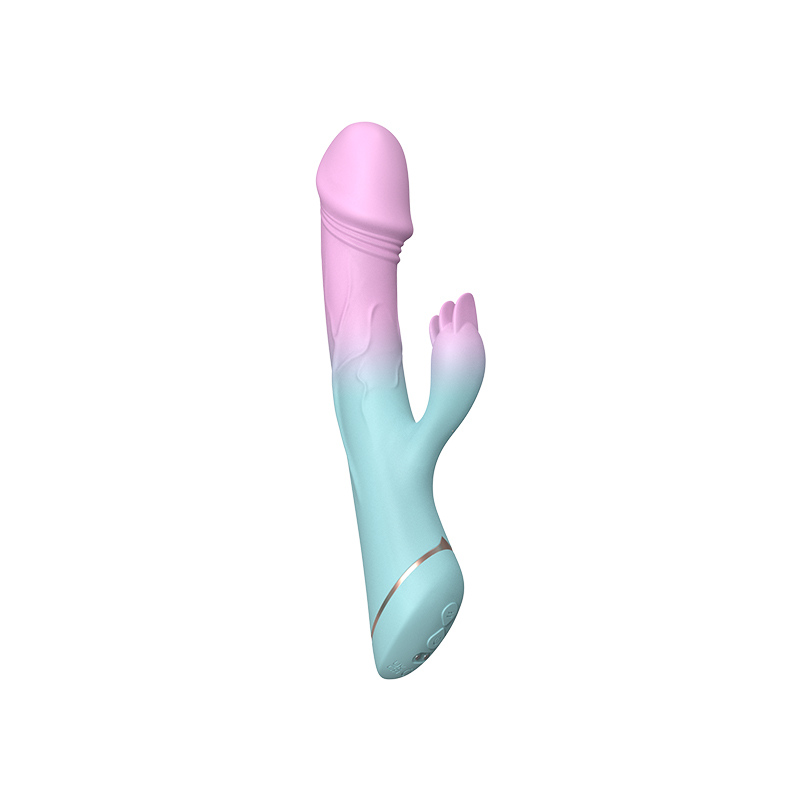 Vibrador De Color Degradado Con Teasers