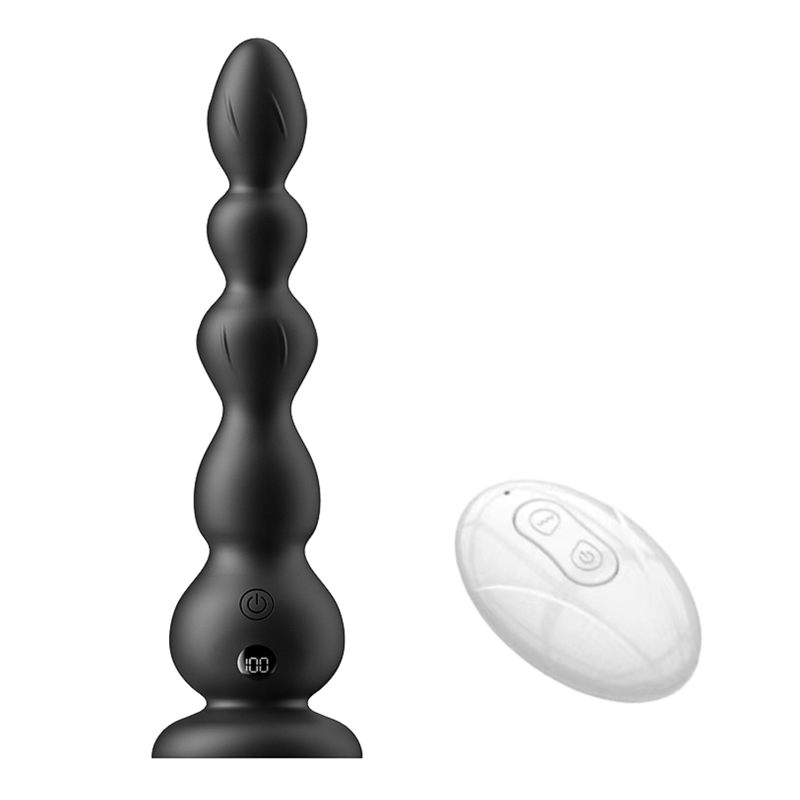 Enchufe de perlas anal vibratorias de led