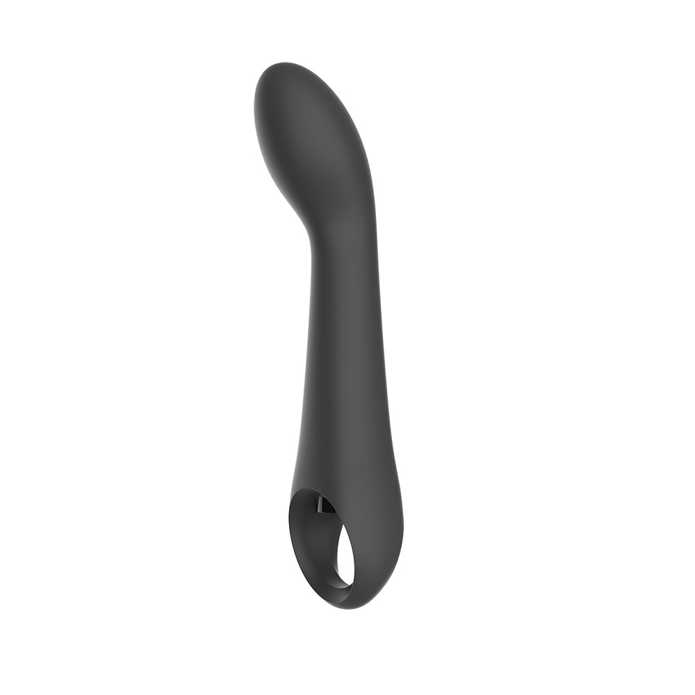 Vibrador de punto G recargable de silicona con lazo